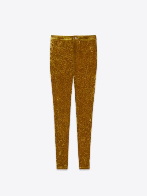 SAINT LAURENT leggings in velvet