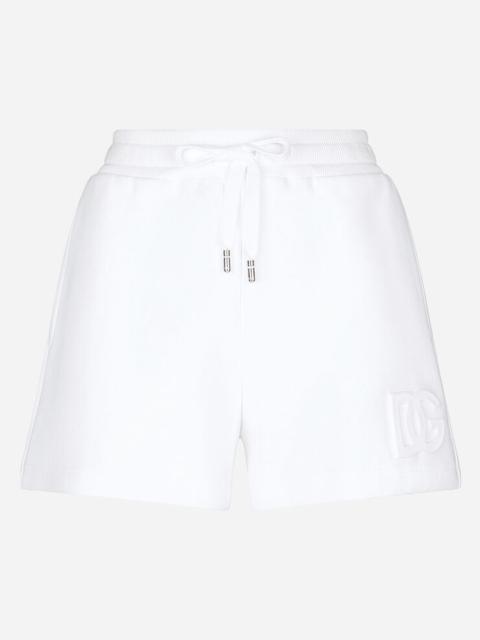 Jersey shorts with embossed DG logo