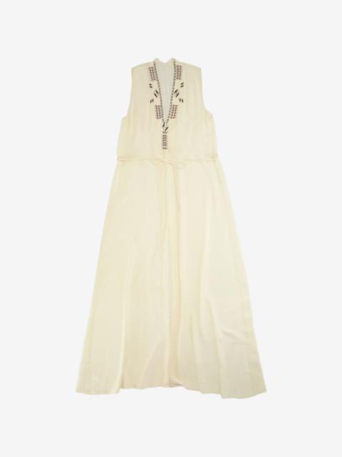FORTELA Anya embroidered silk-georgette maxi dress