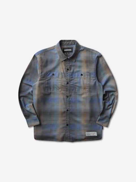 NEIGHBORHOOD Men's Hombre Check Longsleeve Shirt Purple