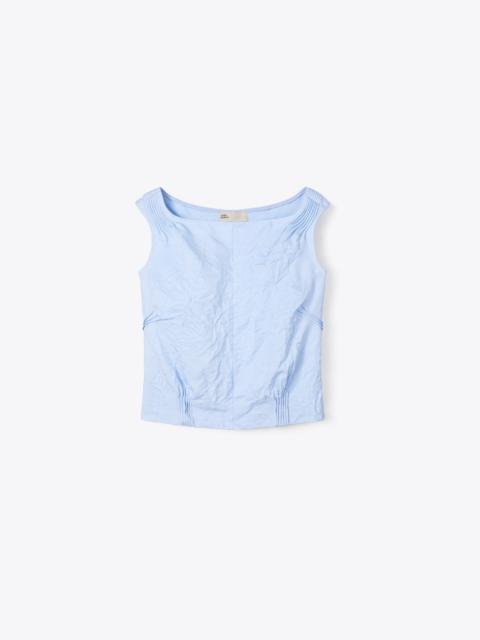 TORY BURCH Crinkled Viscose Top