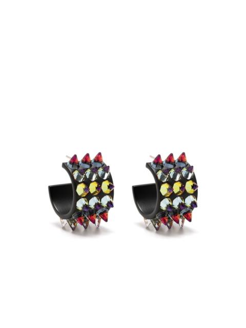 Amina Muaddi small Karma hoop earrings