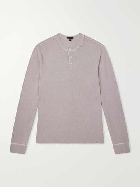 JAMES PERSE Cotton-Jersey Henley T-Shirt