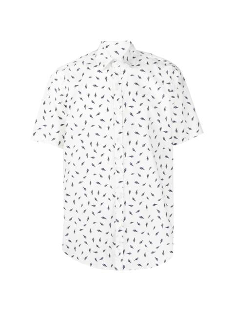 pattern-print cotton shirt