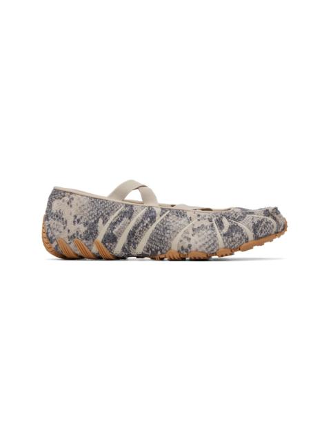 adidas Originals Beige & Gray Ghost Sprint Ballerina Flats