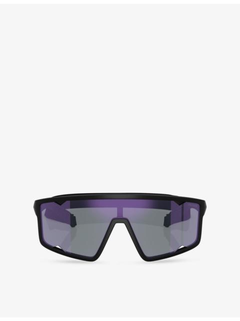 Prada PS A03S Rectangle-Frame Shell Sunglasses