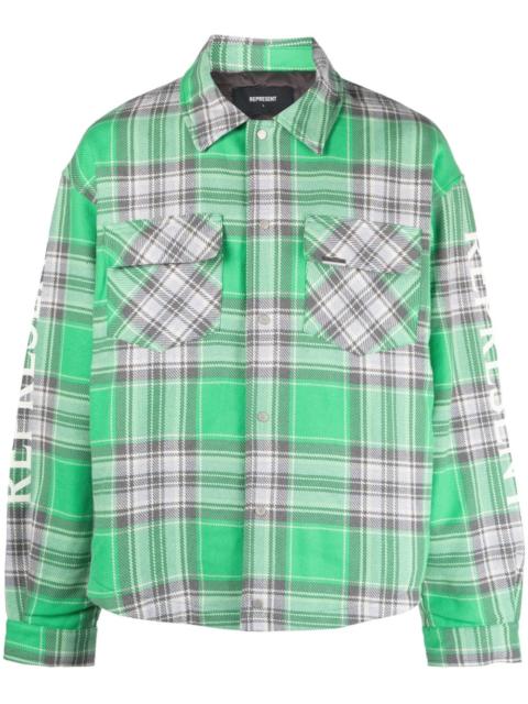 REPRESENT quilted cotton blend over shirt