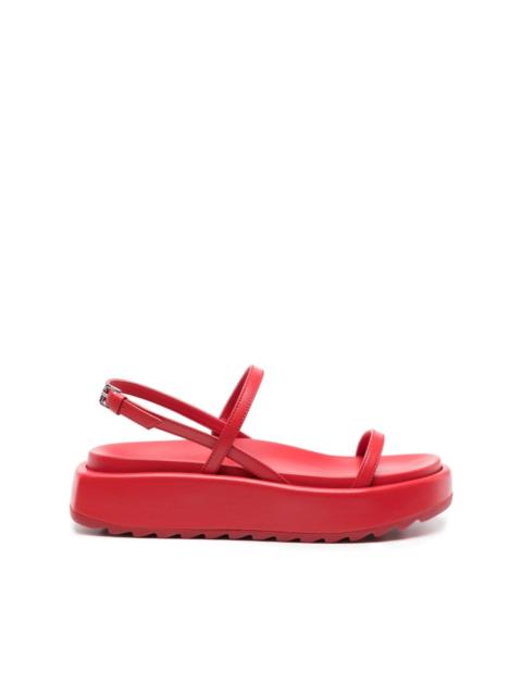 Plan C chunky-sole leather sandals