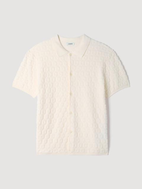 Sandro TERRY KNIT SHIRT