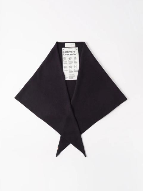 No.150 Witch stretch-cashmere triangle scarf