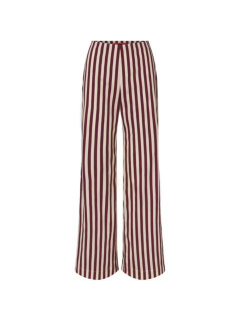 SIMONMILLER Pia striped poplin trousers