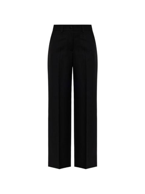 Moncler logo-patch straight-leg trousers