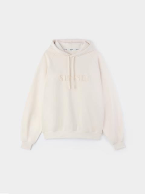 SUNNEI EMBROIDERED HOODIE / light beige