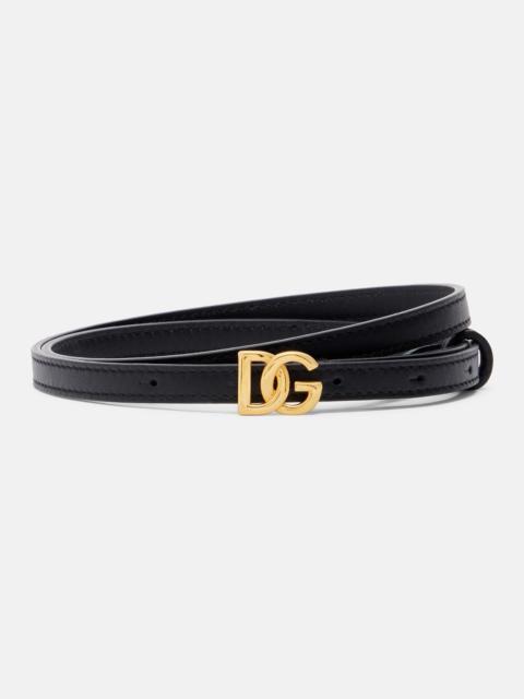 Dolce & Gabbana DG leather belt