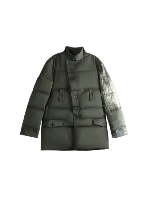 Yohji Yamamoto Yohji Yamamoto Horizontal Padded Long Jacket Black