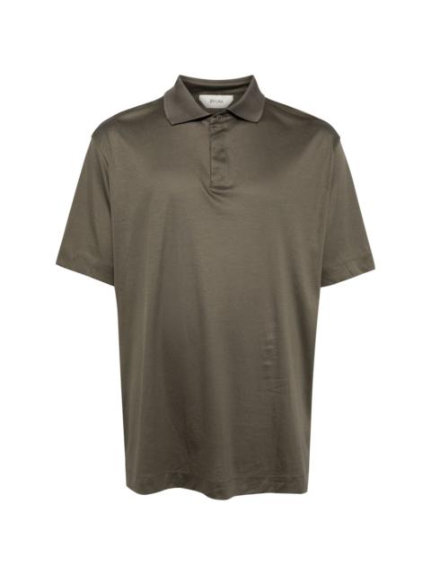 short-sleeved cotton polo shirt