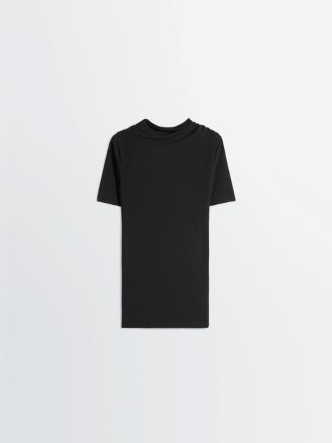 Lemaire SHORT SLEEVE TWISTED TOP IN COTTON CREPE JERSEY