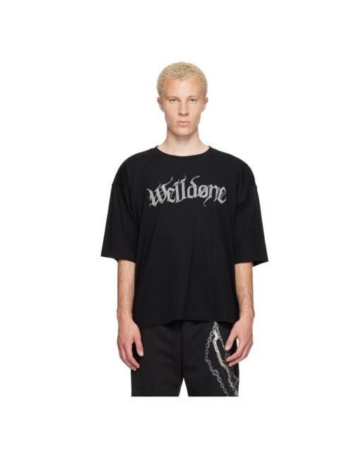 We11done Black Devil Arms Up T-shirt