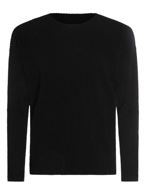 ISSEY MIYAKE plissé long-sleeved T-shirt
