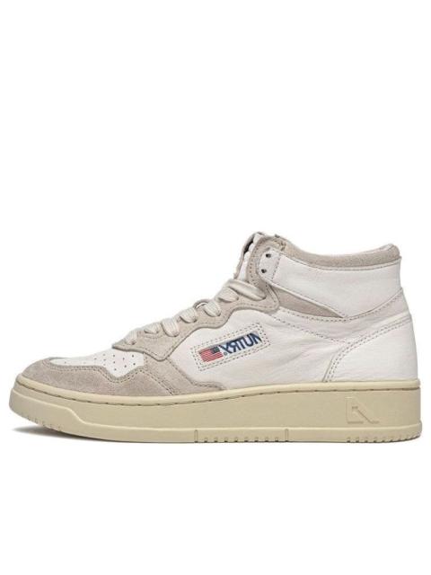 AUTRY (WMNS) AUTRY Medalist Mid Leather and Suede 'White' AUMW-GS04