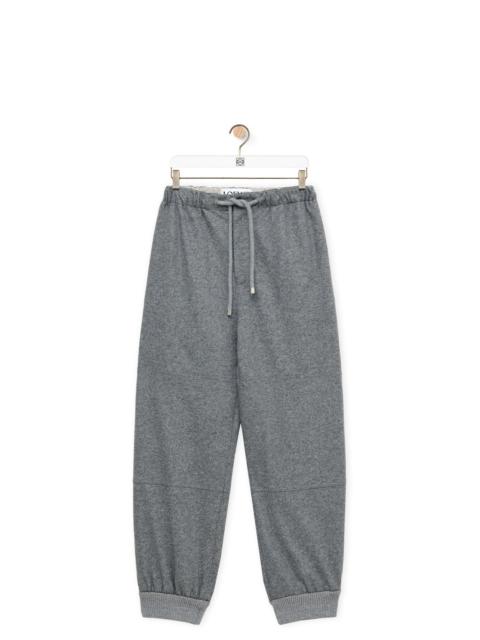 Trousers in wool and cashmere