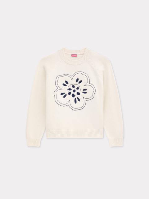 'Boke Flower' embroidered jumper in wool