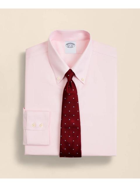 Brooks Brothers Stretch Supima® Cotton Non-Iron Twill Button-Down Collar Dress Shirt