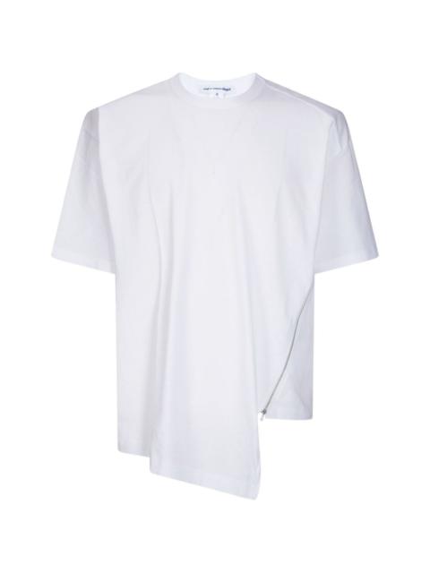 Comme des Garçons SHIRT zip asymmetric T-shirt