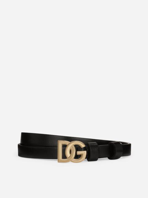 Dolce & Gabbana Calfskin belt with DG logo