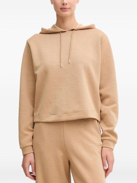 GUESS USA patterned hooded top