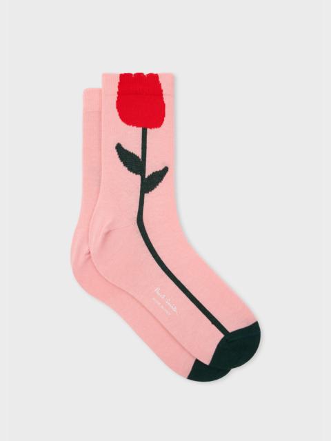 Paul Smith Women's Pink 'Tulip' Socks