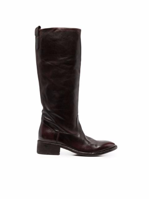 OFFICINE CREATIVE knee-length leather boots