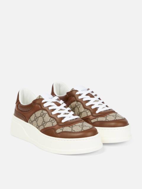 GUCCI GG panelled sneakers