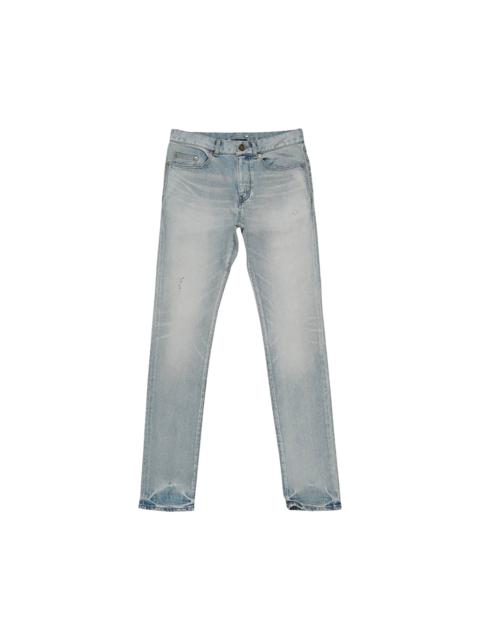 Saint Laurent Faded Effect Straight Jeans 'Light Blue'