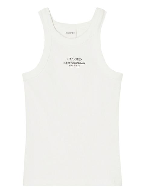 CLOSED logo-print tank top