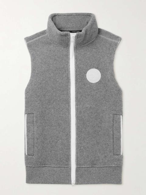 Canada Goose Mersey Logo-Appliquéd Recycled Wool-Blend Fleece Gilet