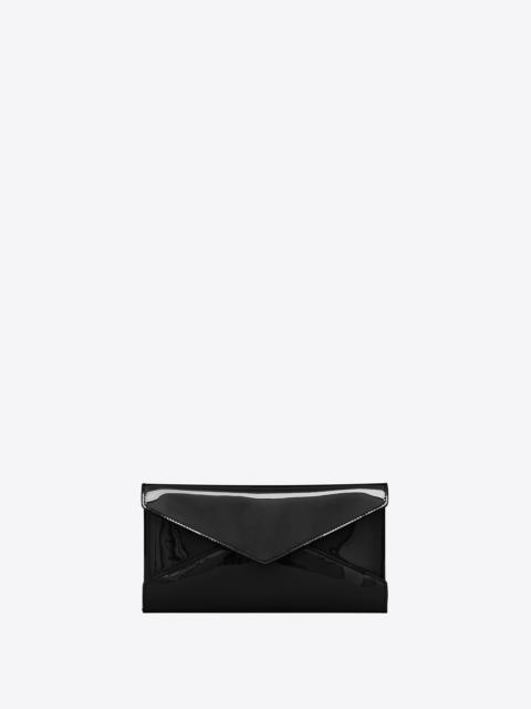 letter pouch in patent leather