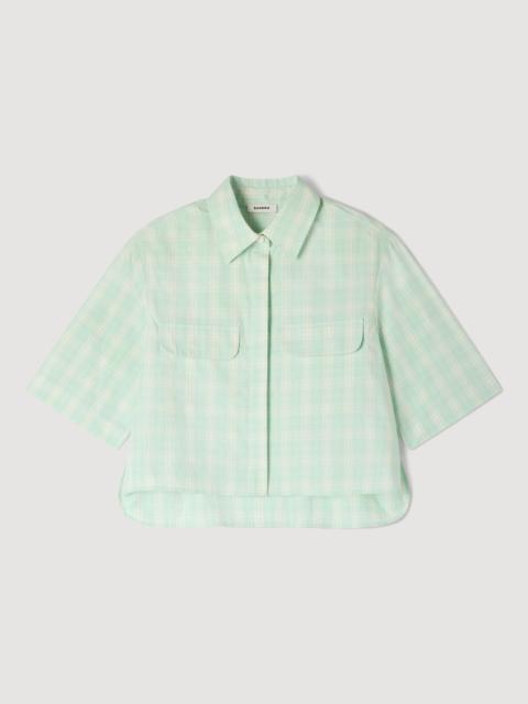 Sandro SHORT CHECKED SHIRT