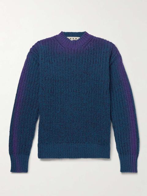 Ombré Ribbed Wool Sweater