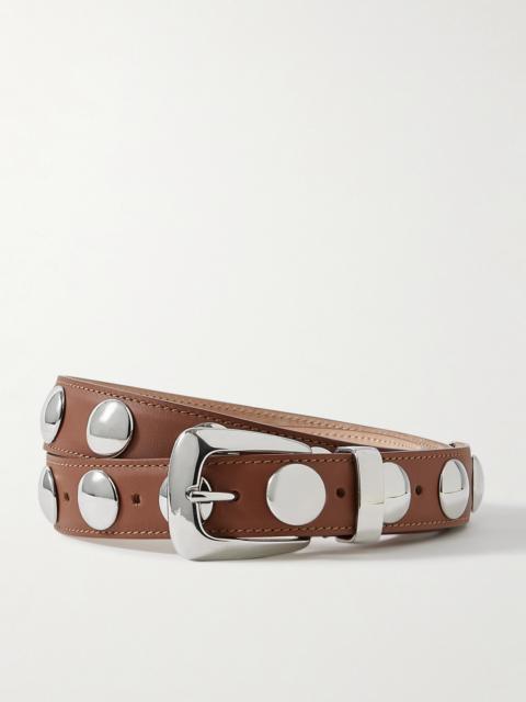 KHAITE Benny Studded Leather Belt