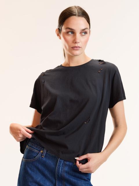 CYNTHIA ROWLEY Distressed Tee