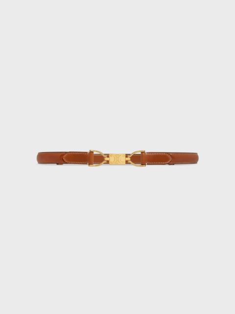 CELINE Small Block Triomphe Belt in Smooth Calfskin