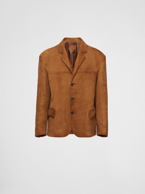 【日本入手困難】プラダ Suede blouson jacket ジャケット ジャケット Suede 【日本入手困難】プラダ blouson jacket