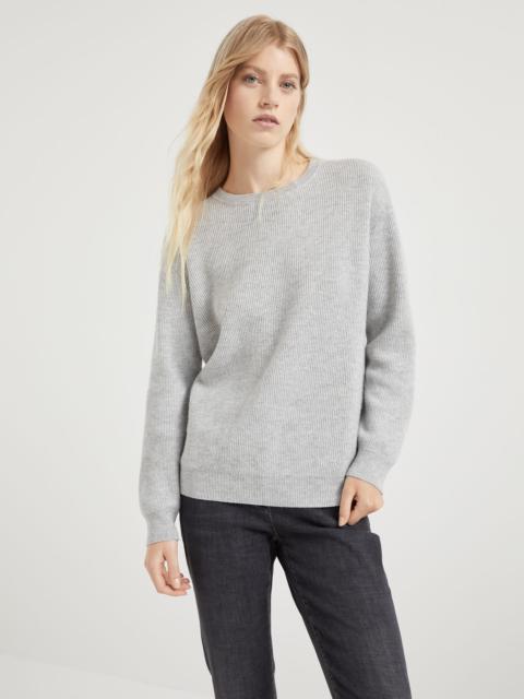Brunello Cucinelli Cashmere English rib sweater with monili