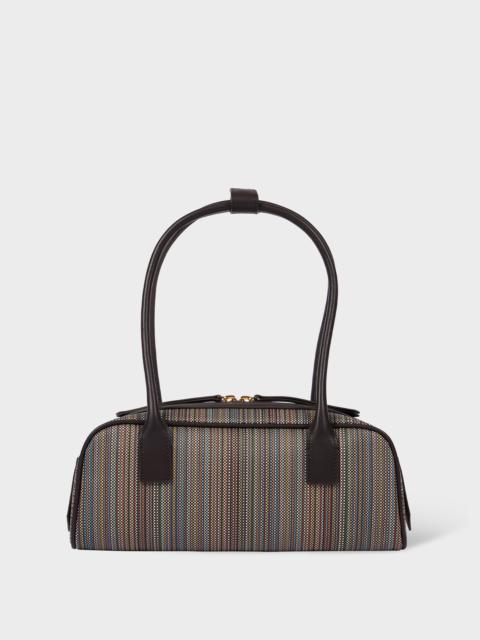 Paul Smith Women’s Signature Stripe Coated Canvas ‘Agatha’ Bag