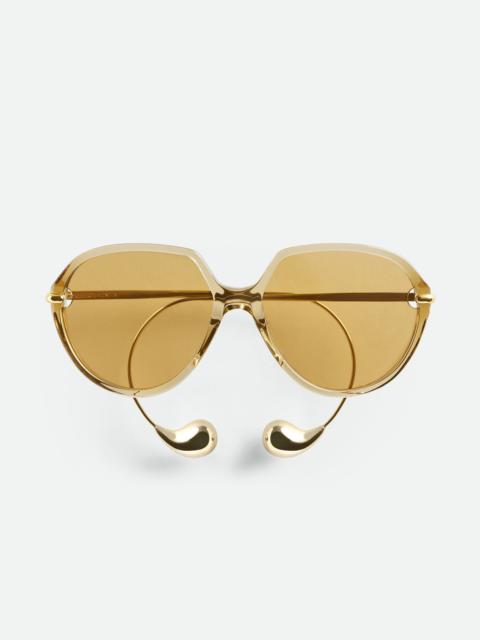 Bottega Veneta BV1436S Drop Squared Sunglasses