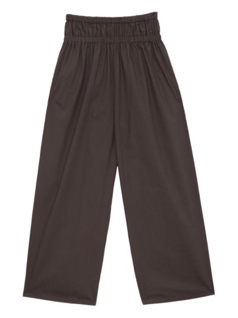 BASERANGE Tin elasticated-waistband trousers