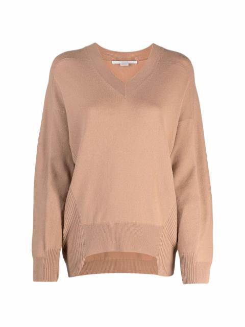 V-neck virgin wool jumper