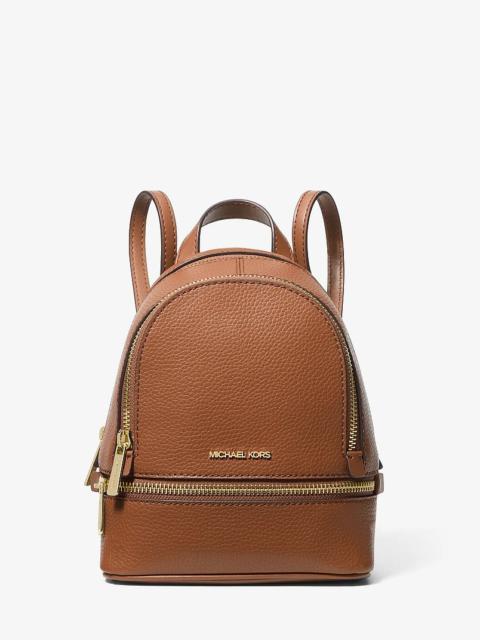 MICHAEL KORS Rhea Extra-Small Pebbled Leather Backpack