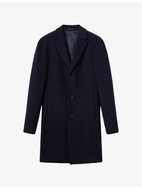 REISS Gable Single-Breasted Wool-Blend Overcoat